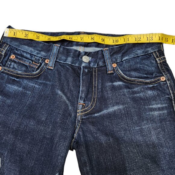 7 For All Mankind Blue Denim Jeans A-Pocket Medium Wash Size 26 - Picture 6 of 7